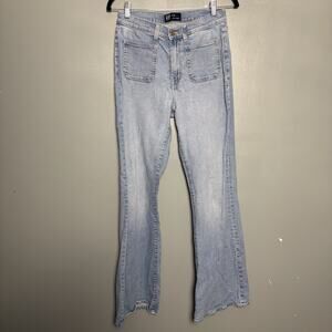 GAP Women’s 70’s Flare Denim Pants Jeans 6/28R Blue Ladies Hippie Boho